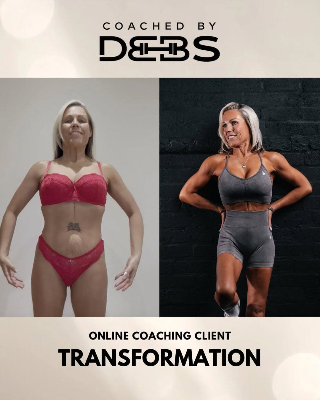 Coached by Debs client transformation