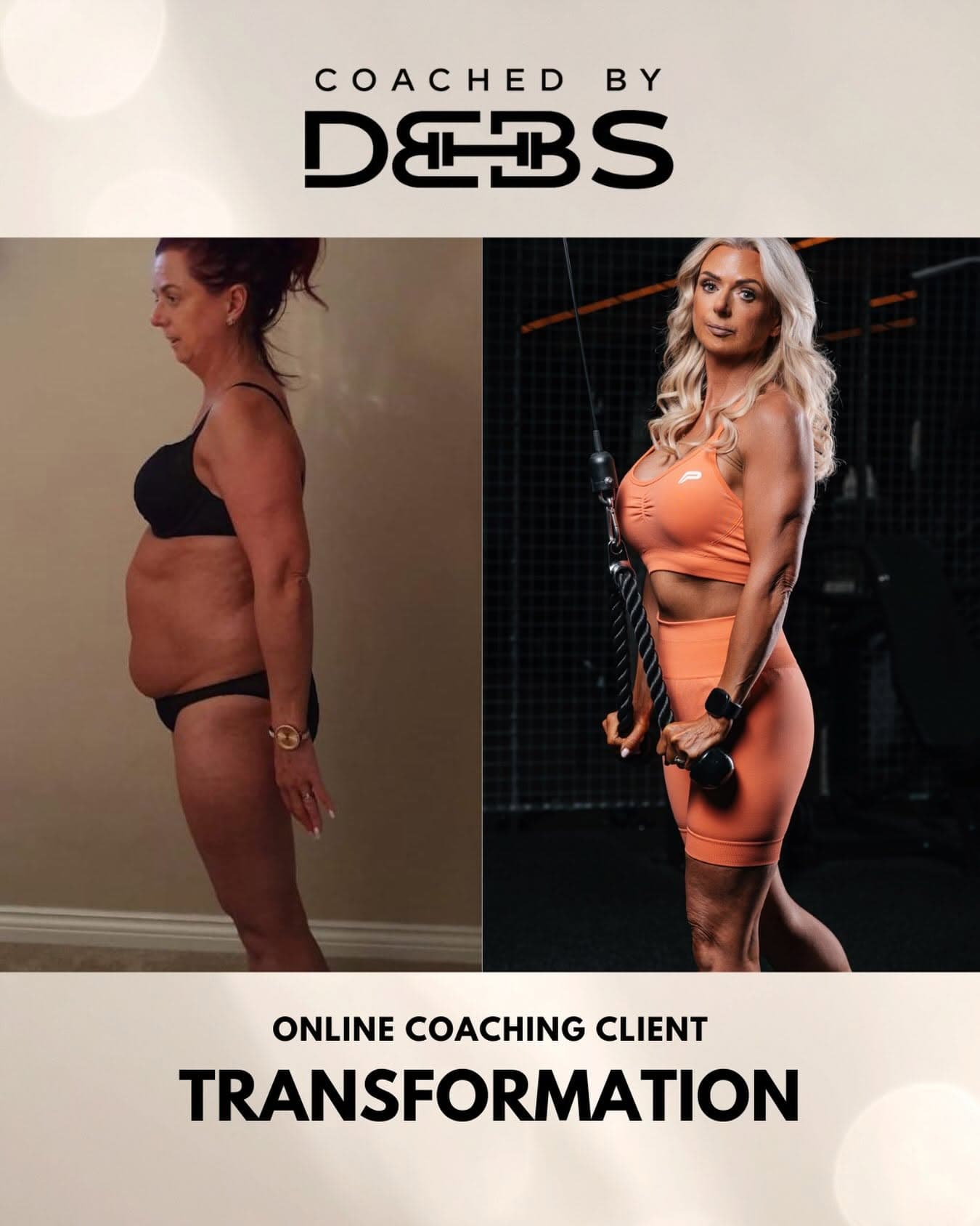 Coached by Debs client transformation